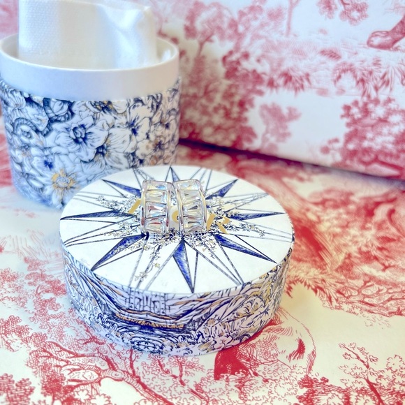 DIOR Pierced Earrings “Timeless Diamanté” Authentic Christian Dior - Picture 4 of 10